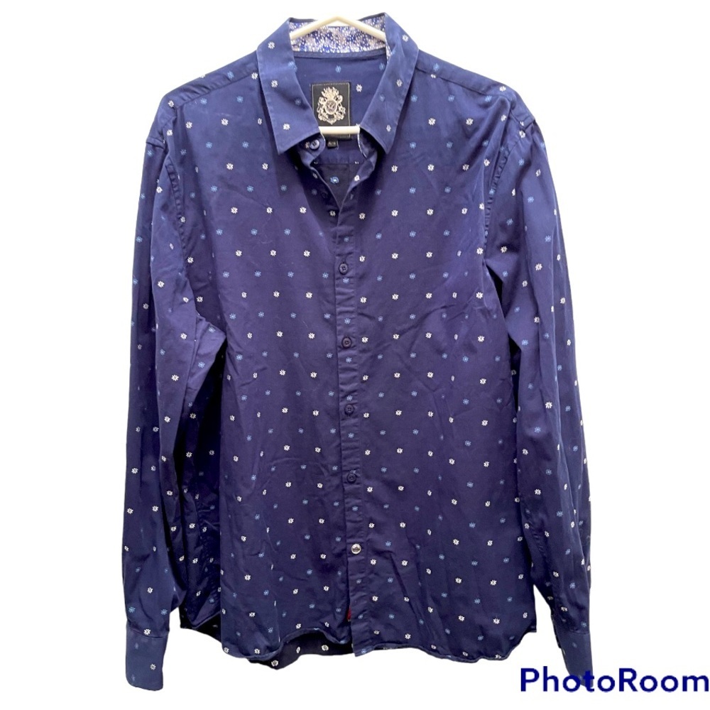 English Laundry | Blue Floral Print Shirt